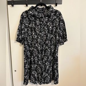 Disturbia~Naomi Floral Mini Shirt Dress